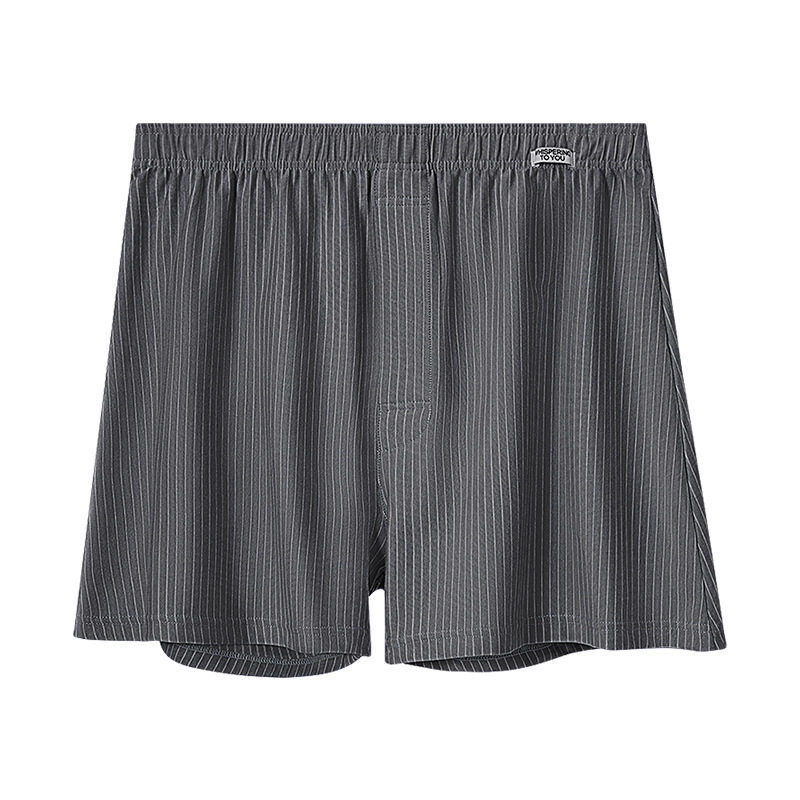 男士居家内裤条纹柔软阿罗裤男士超薄透气宽松四角内裤男生平角裤,淘宝优惠券,粉丝福利购,淘宝优惠卷