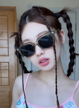 方形绿色显脸小偏光墨镜男女新款夏日度假高级感ins太阳眼镜防晒