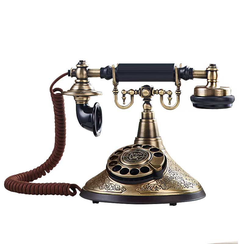 洛斯贝拉复古电话机酒店家用仿古电话机摆件老式转盘座机HA1910TN - 图3