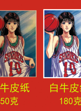 灌篮高手咖啡馆动漫牛皮纸海报