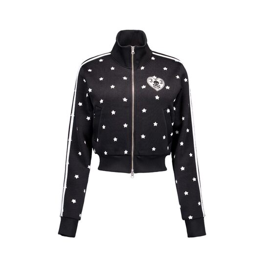 Eihey imported fabric 2025 spring American star print design casual versatile trendy jacket for women