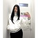 Eihey spring new girls printed striped contrasting short slim coat long-sleeved sports jacket for women