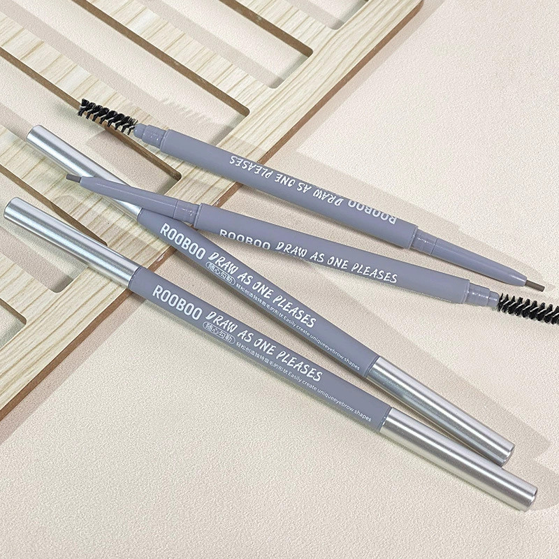 双头纤细眉笔防水防汗不脱妆自然易上色持久不晕染极细支平价