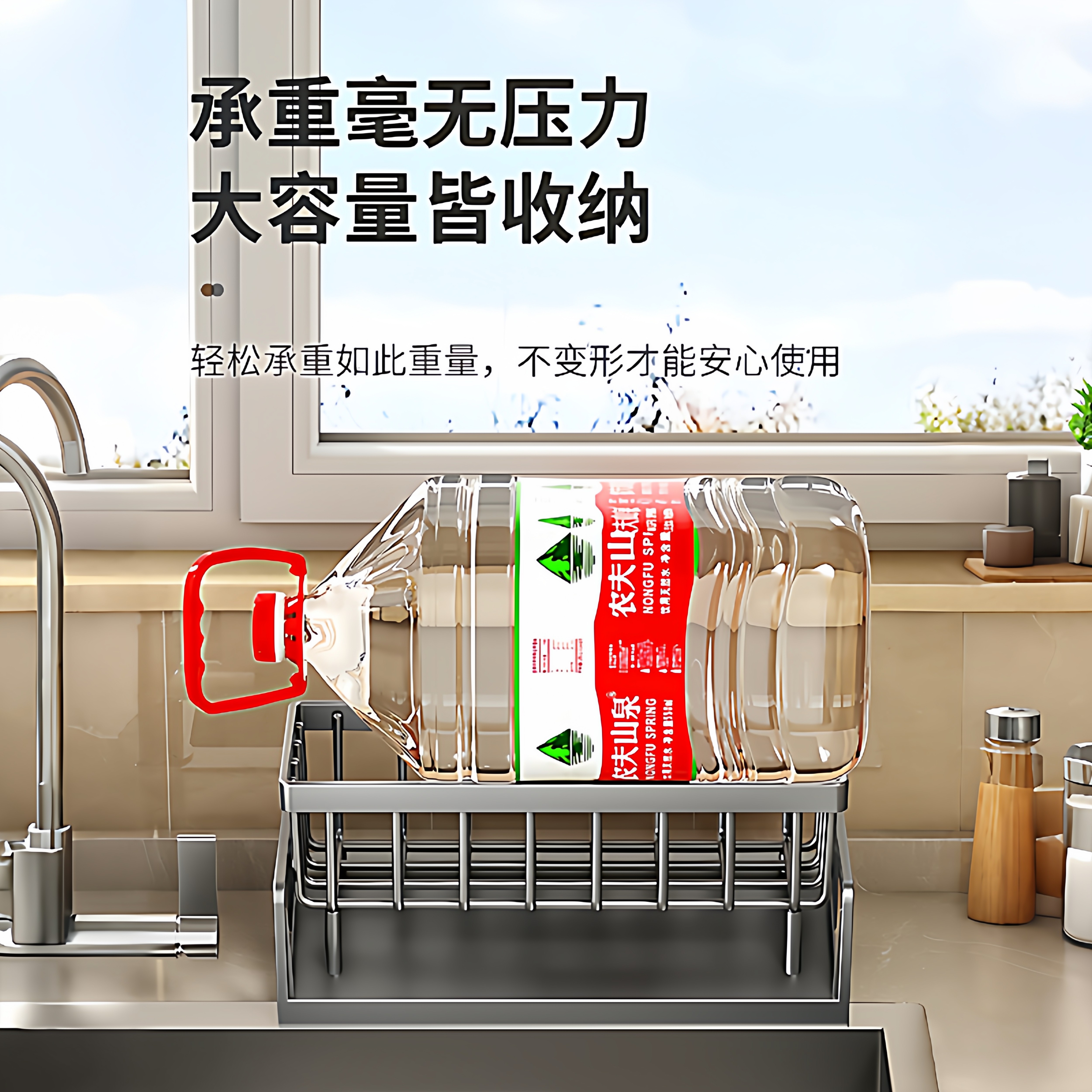 厨房置物架海绵沥水架水龙头洗菜池水槽洗碗用品抹布收纳沥水架子,淘宝优惠券,粉丝福利购,淘宝优惠卷