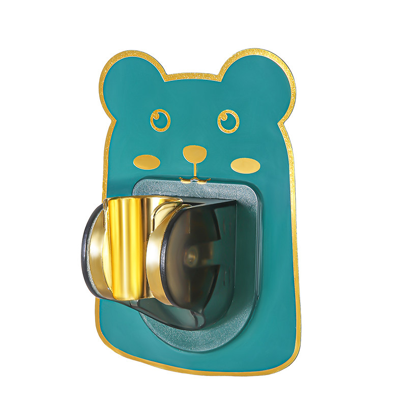 免打孔卡通卫浴花洒支架可调节万向喷头儿童浴室淋浴器粘贴式底座