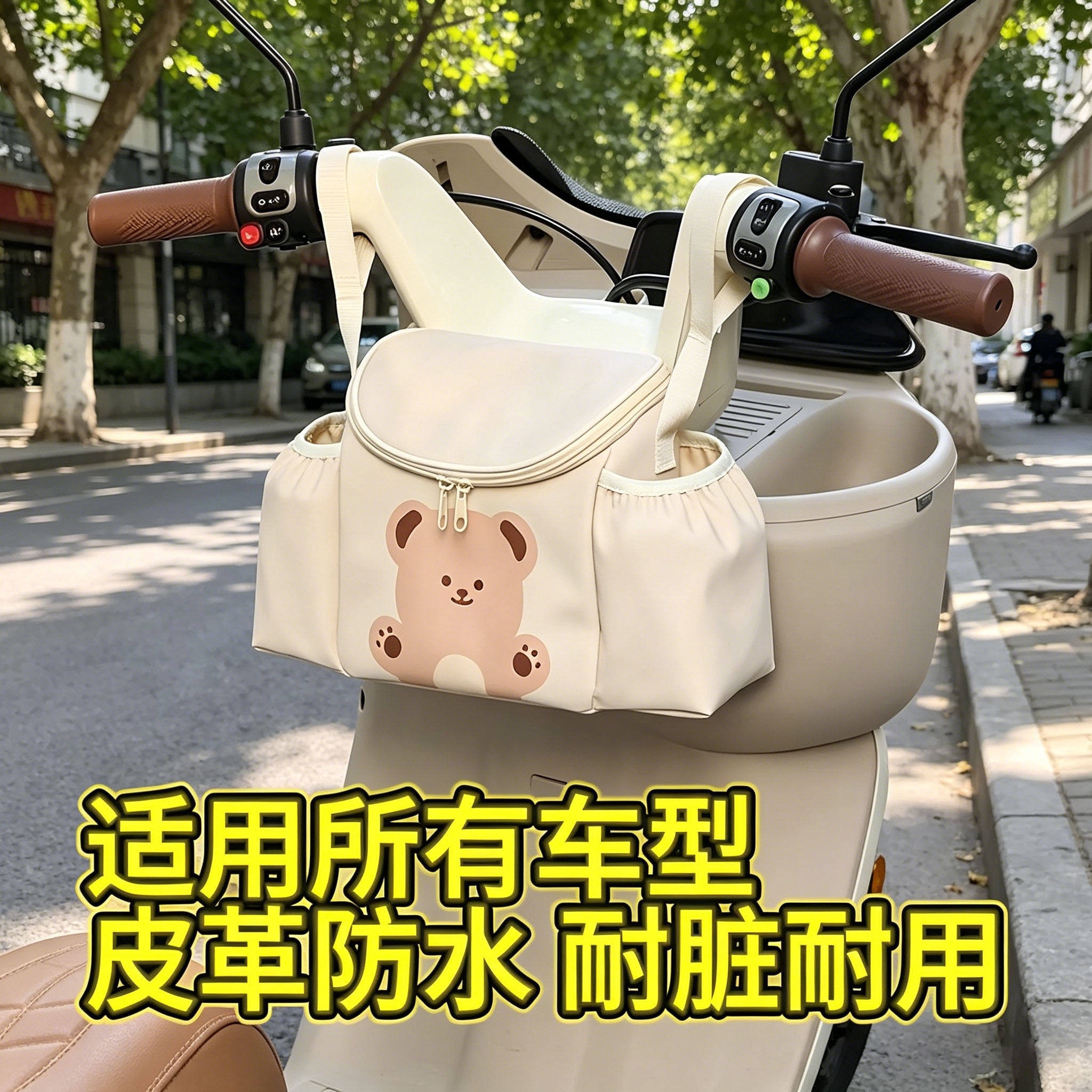 Large-capacity portable storage bag for electric vehicles