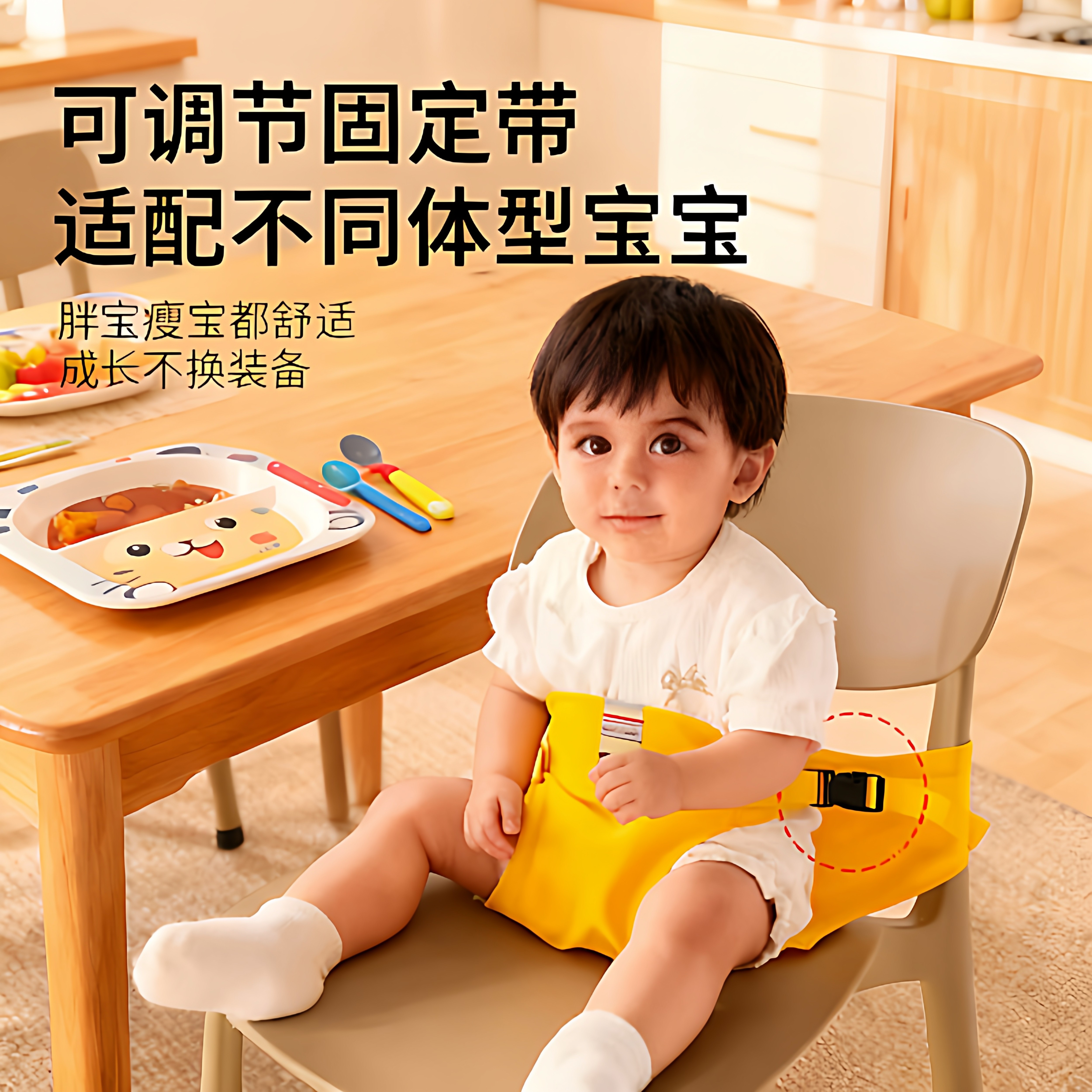 宝宝餐椅带便携式儿童通用固定带外出椅子绑带婴儿吃饭座椅安全带,淘宝优惠券,粉丝福利购,淘宝优惠卷
