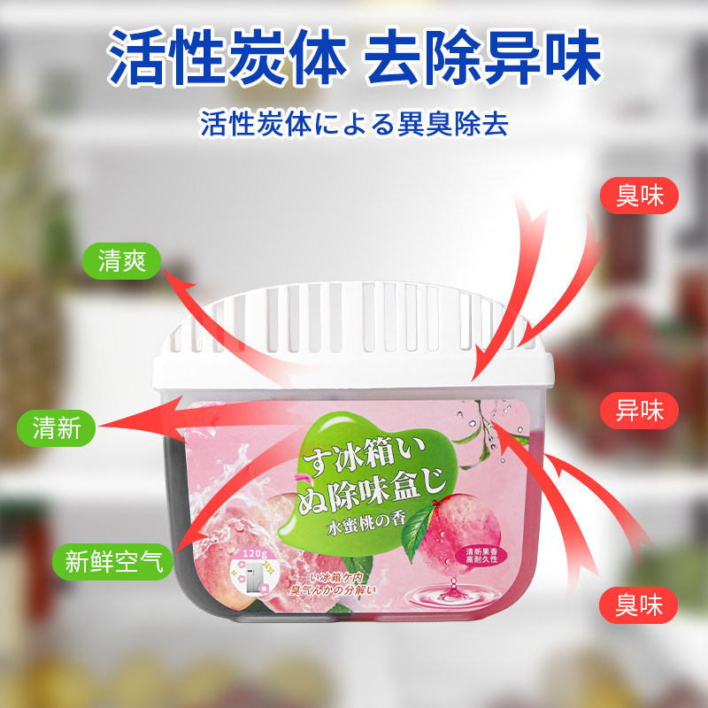 冰箱除味剂活性炭清洁除臭清新去除异味家用专用除味盒清洗剂净味,淘宝优惠券,粉丝福利购,淘宝优惠卷