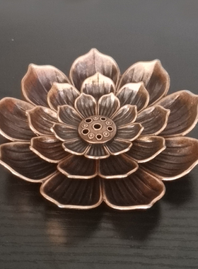 香炉心经摆件莲花香插顺香行