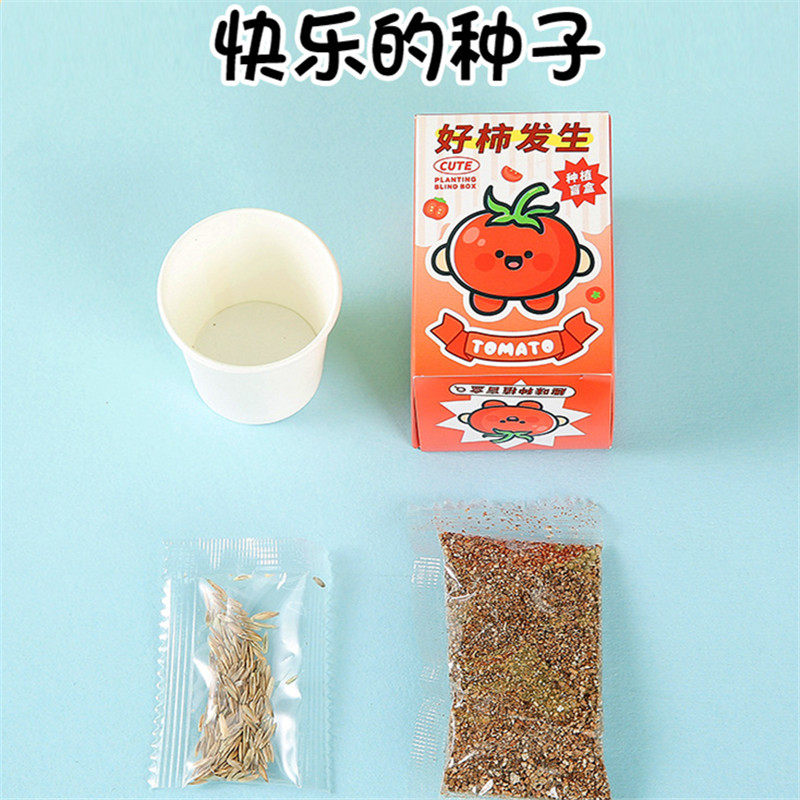 幼儿园儿童小礼品创意卡通种植盆栽小盲盒小学生奖励奖品分享礼物