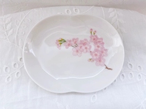 Domestic Spot Shanlan Society Shanxiang Japan Powder Color Cherry Blossom porcelain Lower Afternoon Tea Refreshment disc 11 5cm