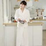 Демисезонная фланелевая бархатная пижама, длинный коралловый бархатный утепленный мужской банный халат, увеличенная толщина