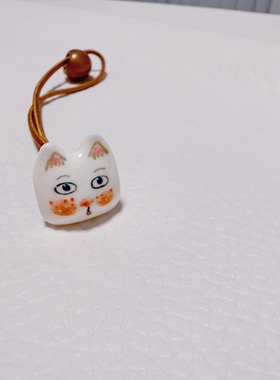 原创手绘猫咪发绳儿童双马尾绕绕皮筋可爱大脸猫扎头绳小朋友发圈