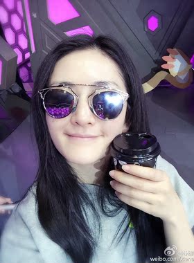 墨镜欧美许晴百搭透明偏光镜