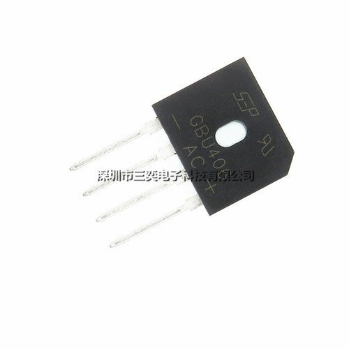 原装正品 GBU406 电磁炉整流桥 扁桥 液晶硅桥 4A600V直插4脚桥堆 - 图1