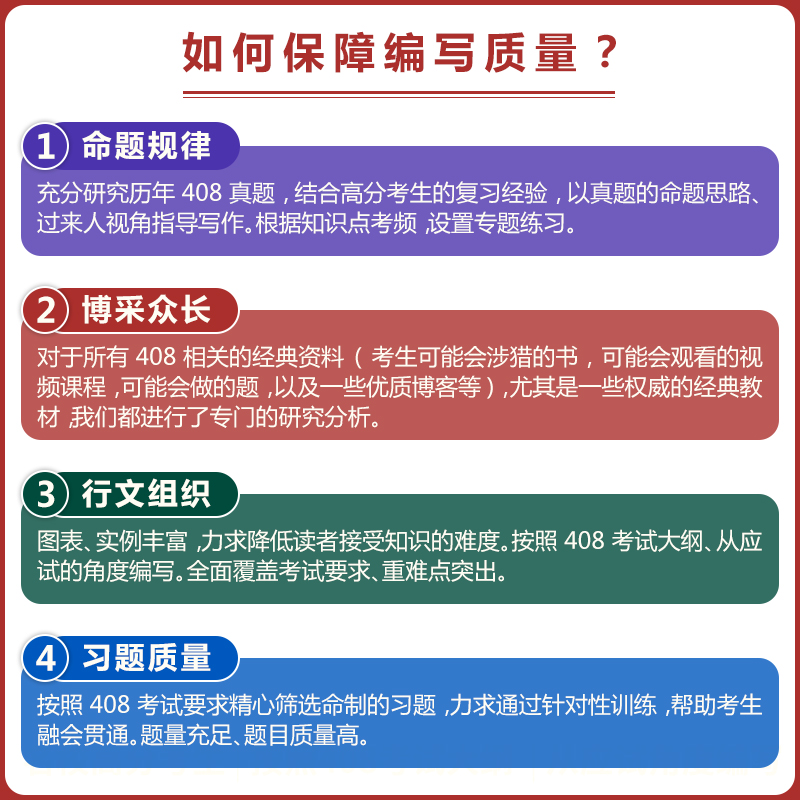 2025竟成408计算机考研复习全书4本全套 竞成教材数据结构操作系统计算机网络组成原理408专业基础综合真题 可搭天勤王道考研408 - 图1