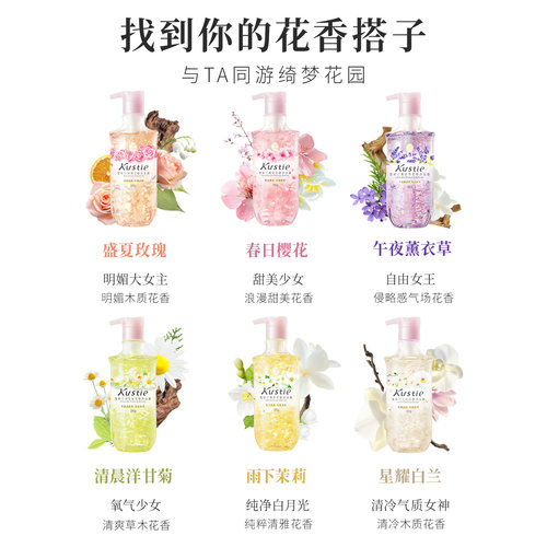 蔻斯汀花瓣沐浴露女补水持久留香泡沫香氛浴液380g - 图0