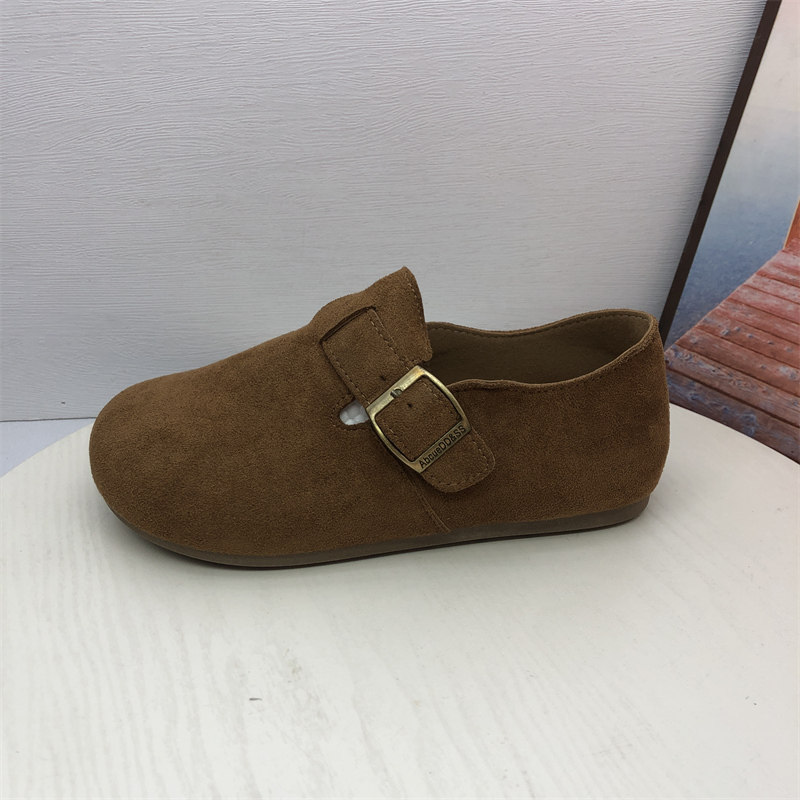 撤柜断码处理女鞋2026春季款时尚复古风搭扣圆头平底一脚蹬勃肯鞋,淘宝优惠券,粉丝福利购,淘宝优惠卷