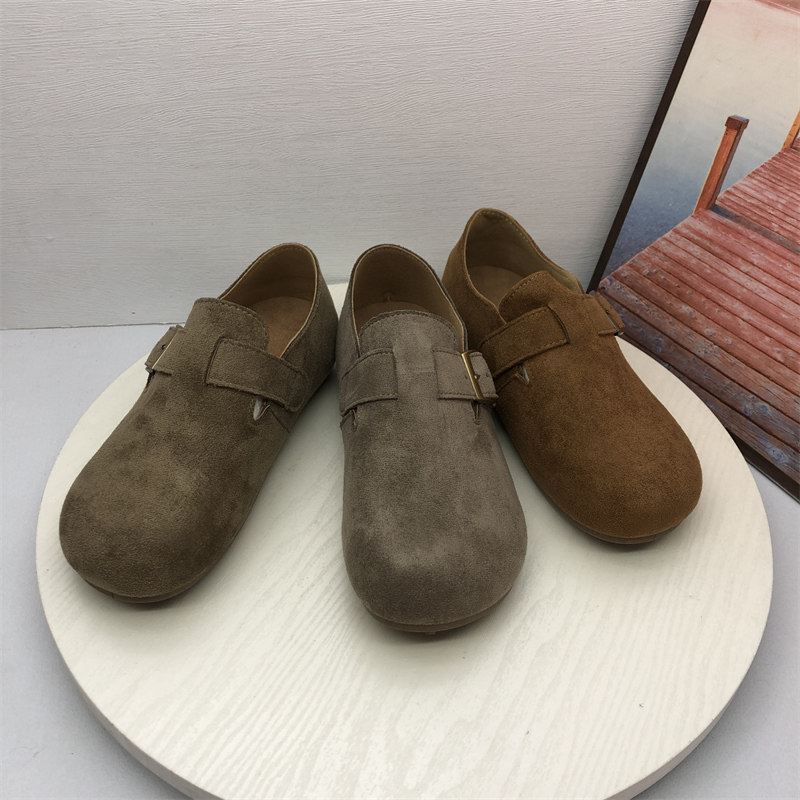 撤柜断码处理女鞋2026春季款时尚复古风搭扣圆头平底一脚蹬勃肯鞋,淘宝优惠券,粉丝福利购,淘宝优惠卷