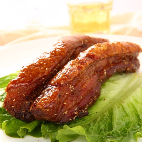 [重荣]脆皮五花肉 烤肉猪肉熟食即食非油渣美食小吃200克X2真空装 - 图1