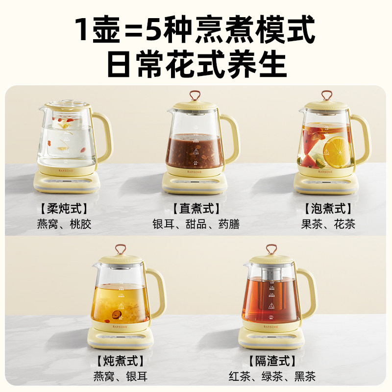 朋森家用多功能办公室小型器养生壶 barsone养生壶/煎药壶