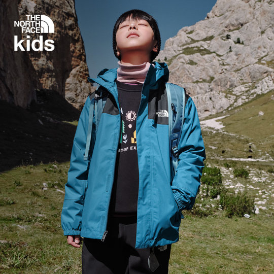 北面童装Antora儿童冲锋衣女童男童防水外套防风硬壳TheNorthFace