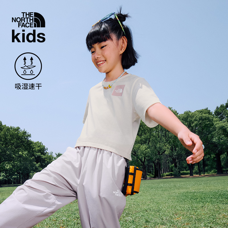 北面童装儿童印花速干男童短袖女童T恤户外新款TheNorthFace|8DCU - 图0