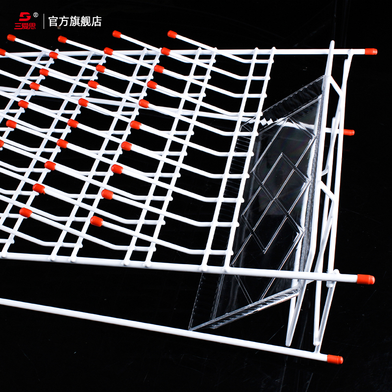 三爱思实验室玻璃烧杯架三角烧瓶架大小试管架浸塑滴水架沥水架容 - 图2
