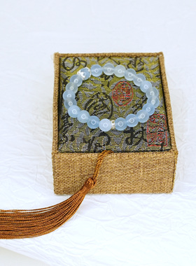 海蓝梦幻石英石手链开学季