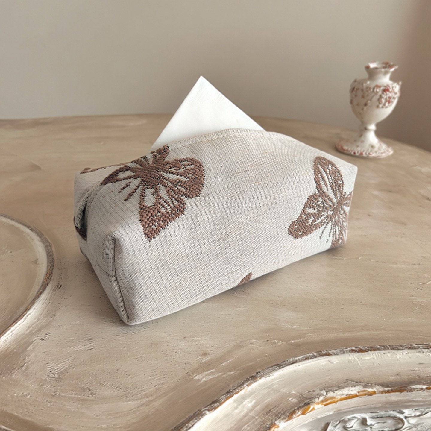 原创小众法式中古风高级感2026新款纸巾盒家用客厅纸巾收纳包,淘宝优惠券,粉丝福利购,淘宝优惠卷