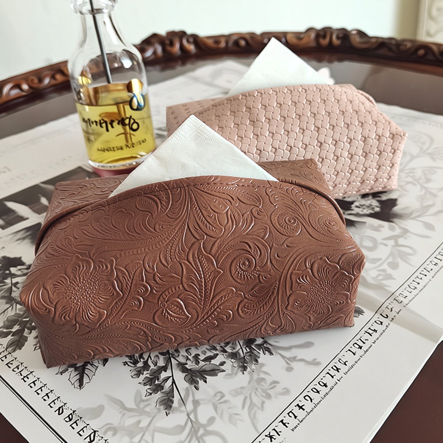 原创小众法式中古风高级感2026新款纸巾盒家用客厅纸巾收纳包,淘宝优惠券,粉丝福利购,淘宝优惠卷
