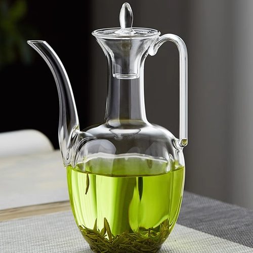 仿宋玻璃茶壶绿茶专用泡茶器耐高温水壶家用酒壶手执壶茶具 - 图0