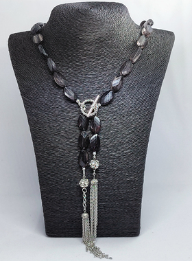 黑色小众品牌个性欧美风潮长项链