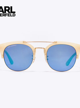 KARLLAGERFELD圆框户外时尚墨镜