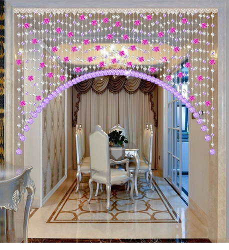 Штора, бусины ручной работы, DIY