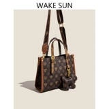 Вместительная и большая сумка на одно плечо, изысканный стиль, в западном стиле