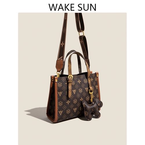 Вместительная и большая сумка на одно плечо, изысканный стиль, в западном стиле