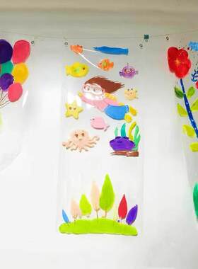 幼儿园环创透明软膜防水可涂鸦