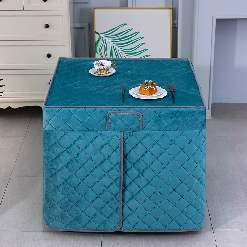 加绒加厚烤火罩桌子罩套冬季正方形家用电炉罩烤火罩新款取暖桌布,淘宝优惠券,粉丝福利购,淘宝优惠卷
