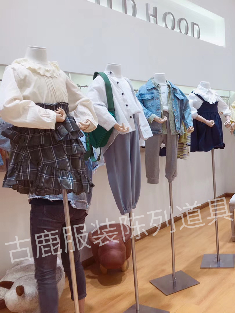 童装店模特展示架小中大童包布高档韩版半身带手橱窗道具儿童模特