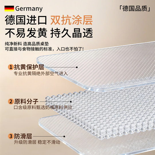 Transparent PVC dining table mat waterproof, scald, oil-proof, environmentally friendly, odorless soft glass tea table dust protection pad