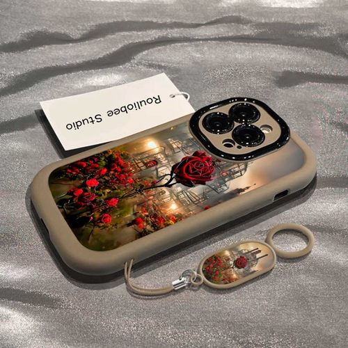 玫瑰城堡适用苹果16promax手机壳iPhone15pro新款14plus硅胶13软壳12xsmax男iPhonexr女款xs78plus情侣3se2x - 图3