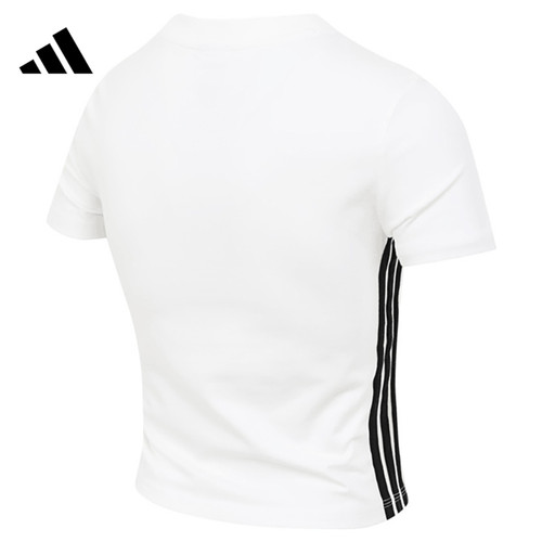 adidas阿迪达斯女子运动休闲短袖T恤JY8571 - 图0