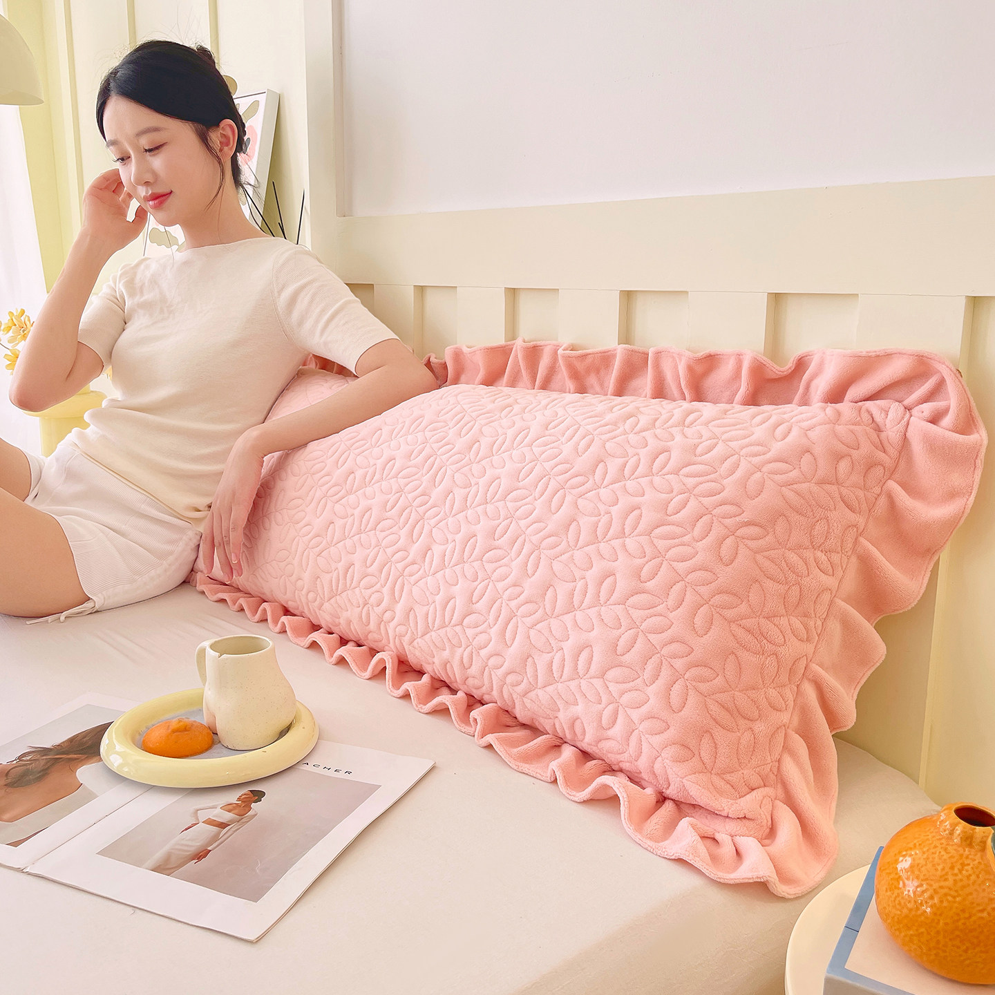 双人长枕芯+牛奶绒长枕套护颈枕助睡眠情侣长枕头家用亲子长整头,淘宝优惠券,粉丝福利购,淘宝优惠卷