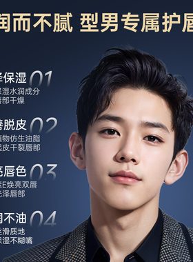 魔香保湿防干裂润唇膏丨男士专用