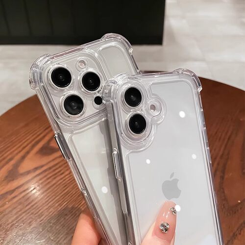 适用苹果17手机壳iphone16ProMax新款15Pro透明硅胶14全包13男女12pm简约11高级感16plus保护套X/Xs四角防摔 - 图1