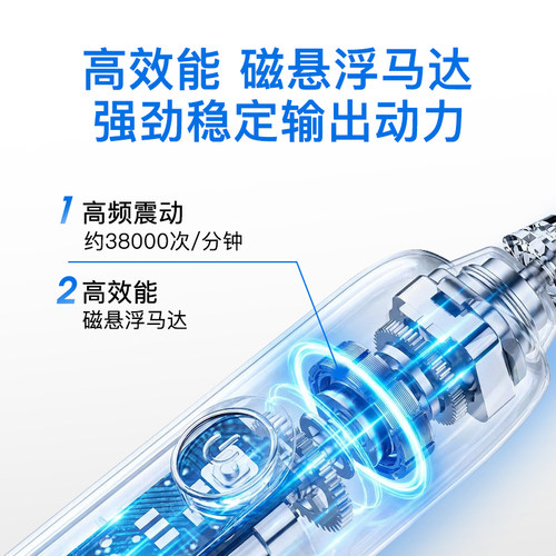 拜尔电动牙刷成人全自动充电声波软毛男款女士专用情侣bair非拜耳 - 图1