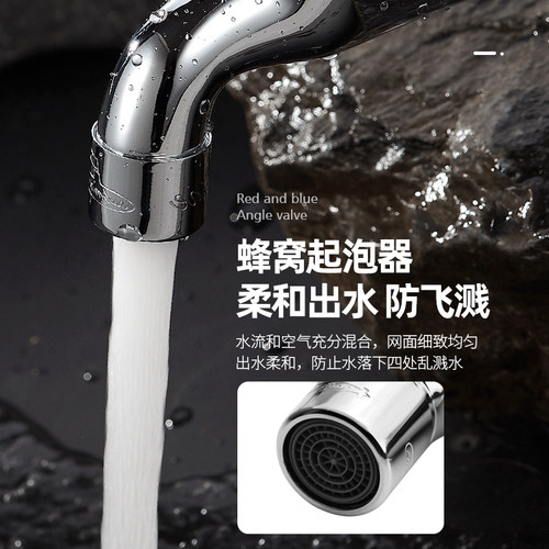 潜水艇拖把池龙头防溅全铜单冷入墙式加长自来水嘴墙出水龙头家用 - 图3