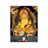 Бриллиантовая живопись гостиная Будда Статуя Тхангки Желтая Фортуна Алмаз Крест -поход