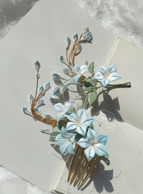 桃花清酒非遗缠花丝绒线原创